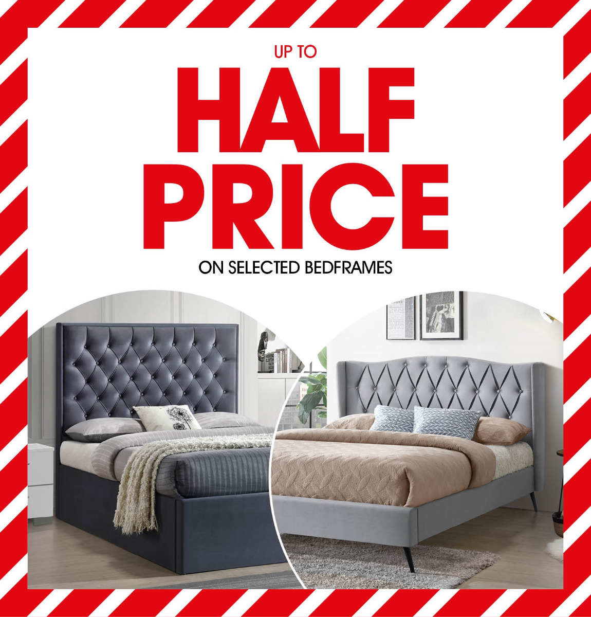 United Carpets and Beds - Half Price Bed Offer
