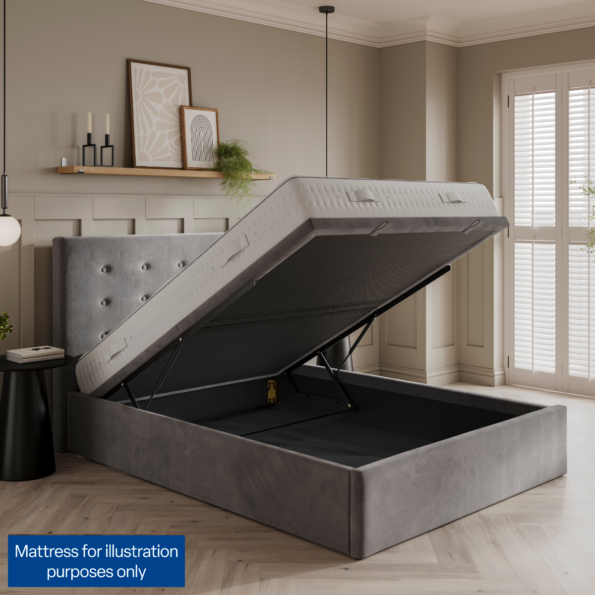 Avignon Boarded Ottoman Bed Frame