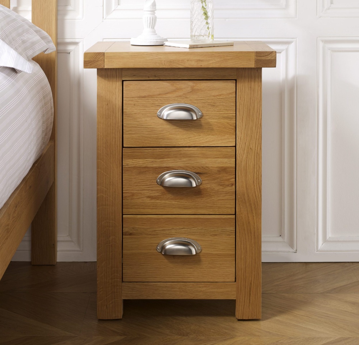 Andorra Large 3 Drawer Bedside