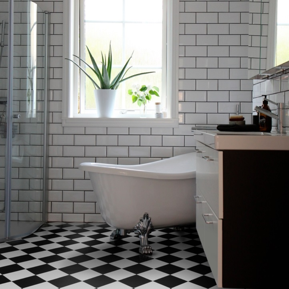 California Tile Effect Vinyl Flooring