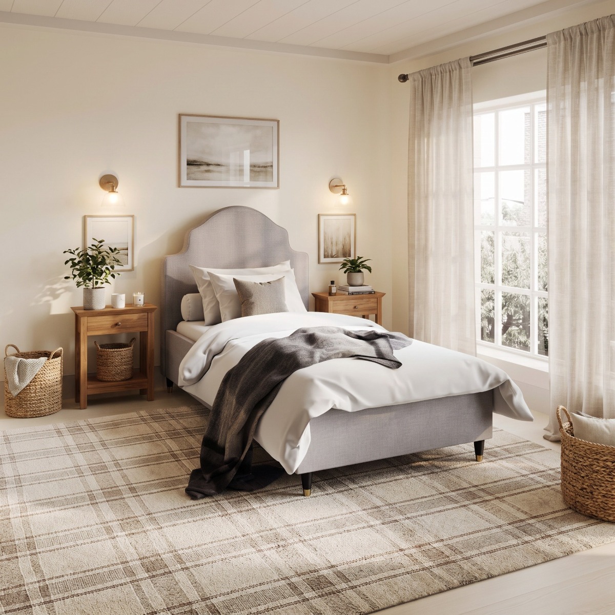 Carmel Fabric Bed Frame