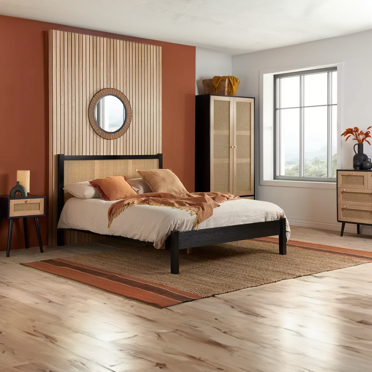 Carly Rattan Bed Frame