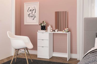 Maddie 3 Drawer Dressing Table And Mirror
