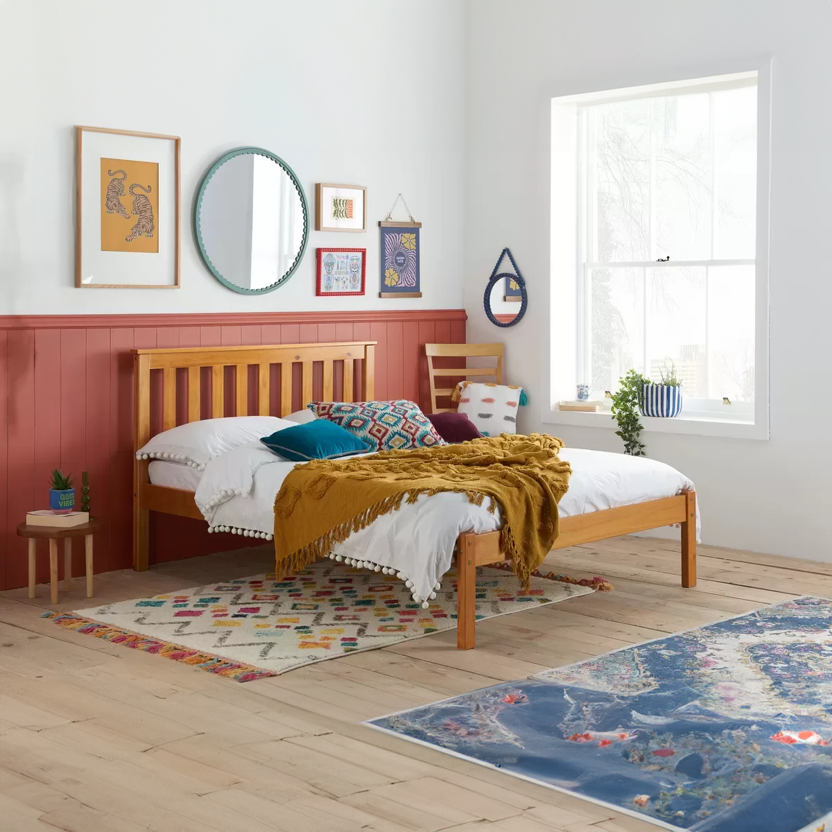 Ohio Pine Wooden Bed Frame