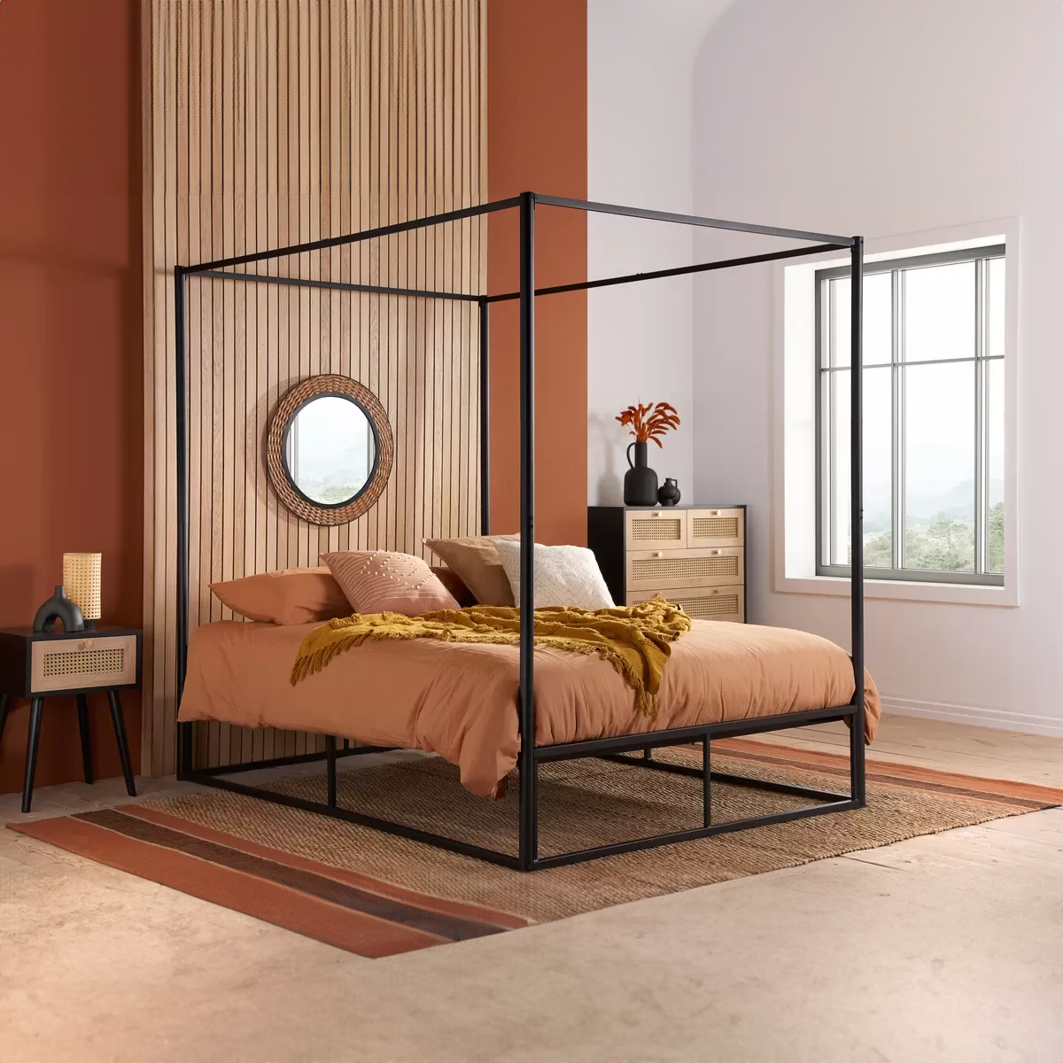 Farrow 4 Poster Metal Bed Frame