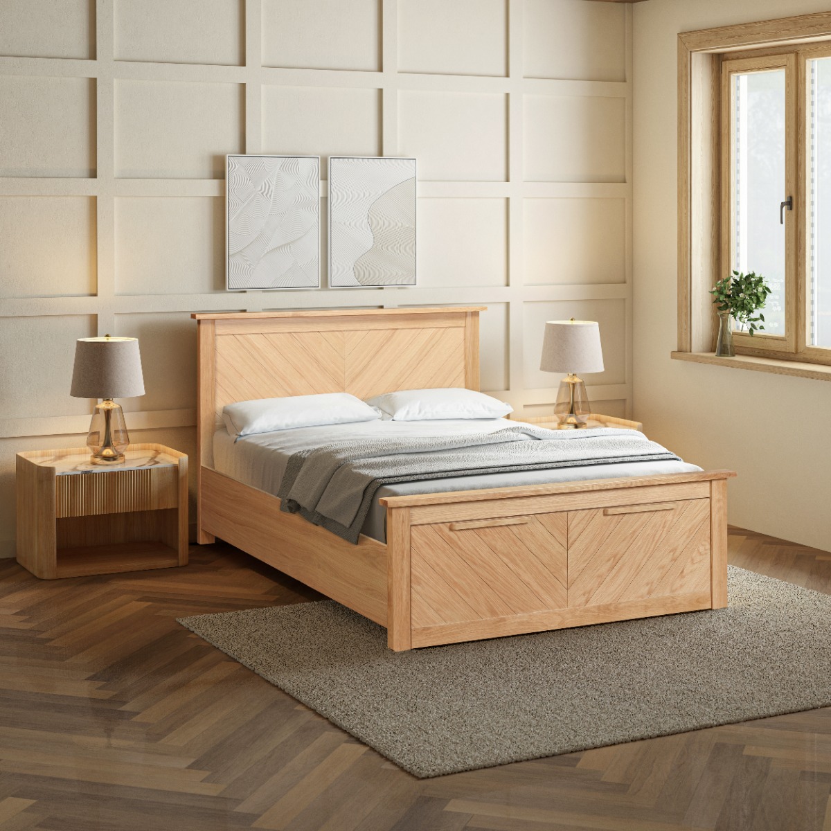 Saxby Drawer Wooden Bed Frame