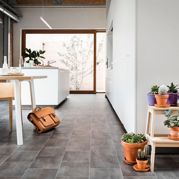 Luxury Step Tile Effect Vinyl Flooring