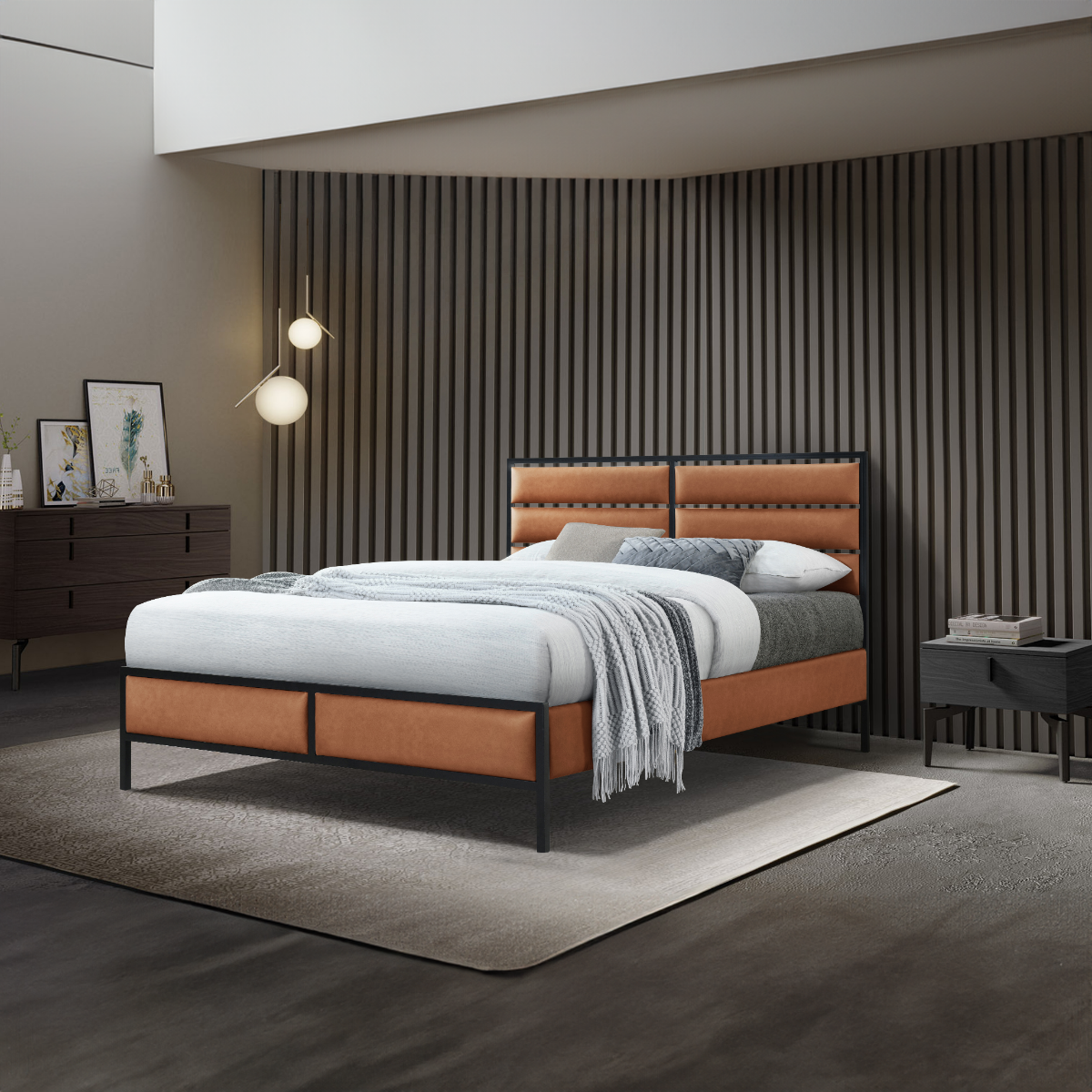 Harford Leather Bed Frame