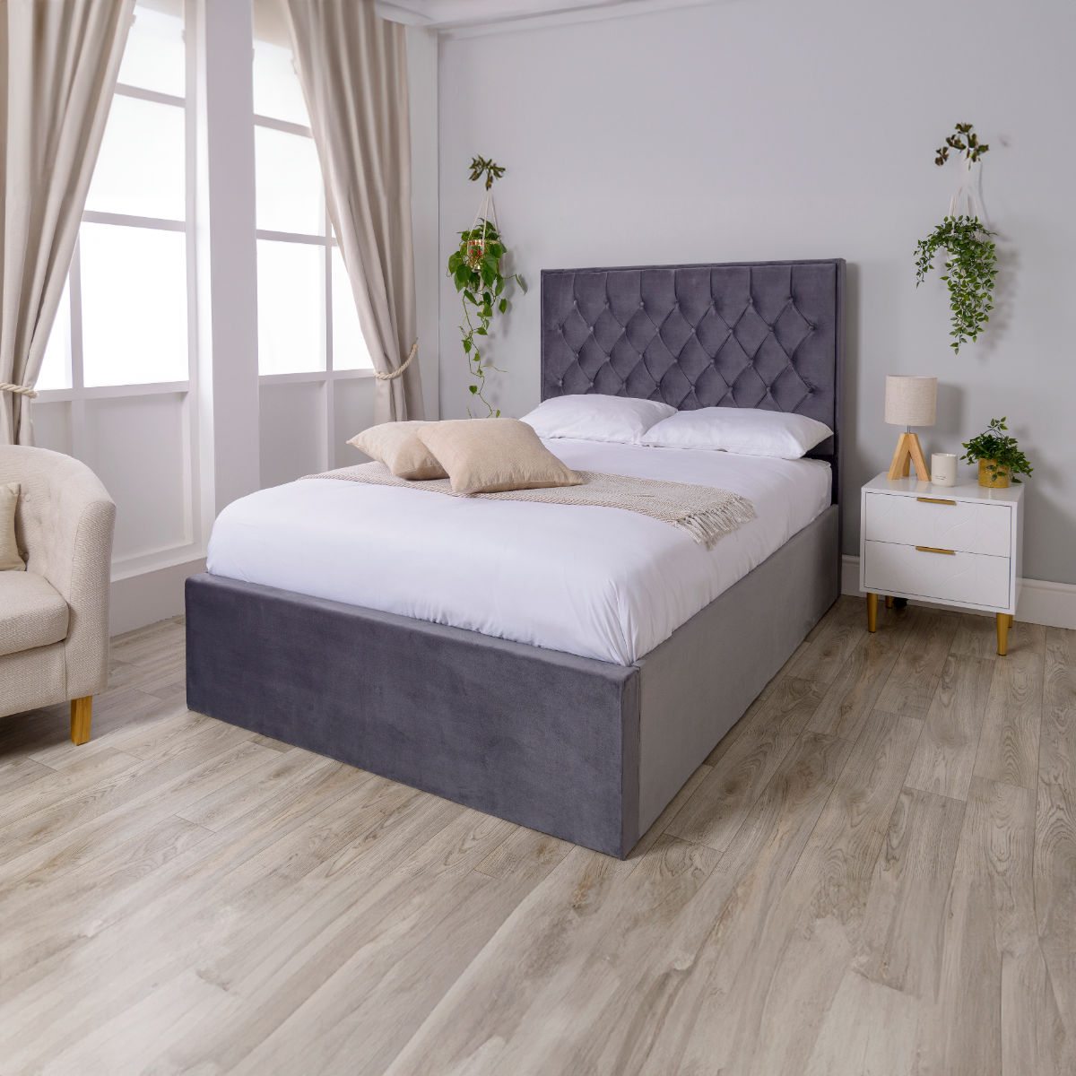 Melbourne Fabric Bed Frame