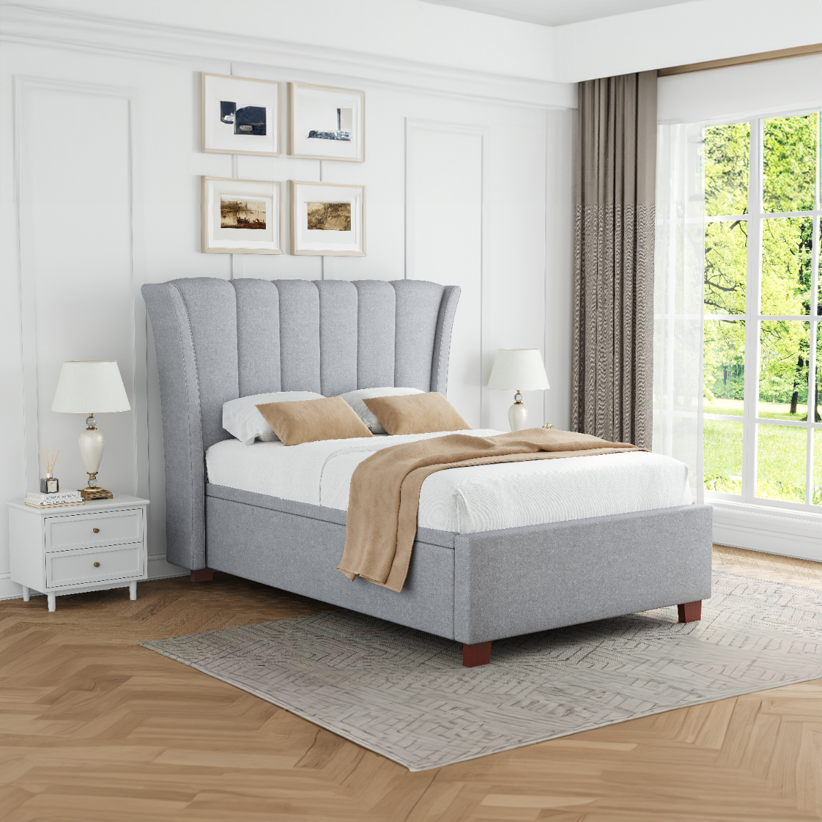 Monarch Ottoman Bed Frame & Mattress Set