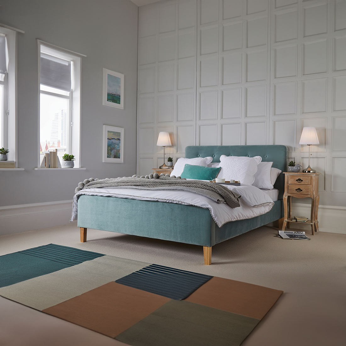 Helena Fabric Bed Frame