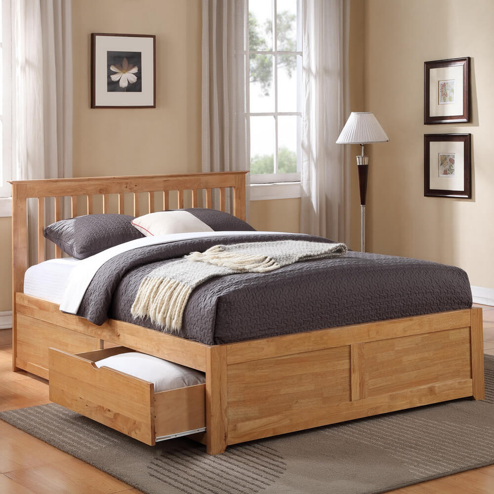 Marsielle Fixed Drawer Bed Frame