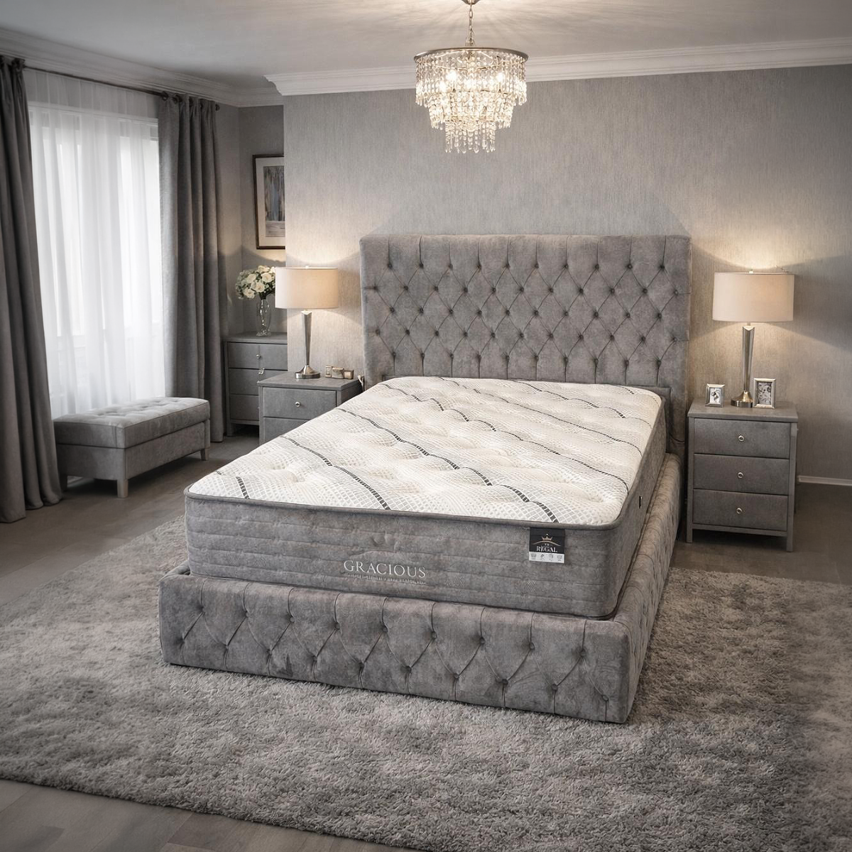 Regal Ottoman Bed Frame & Mattress Set