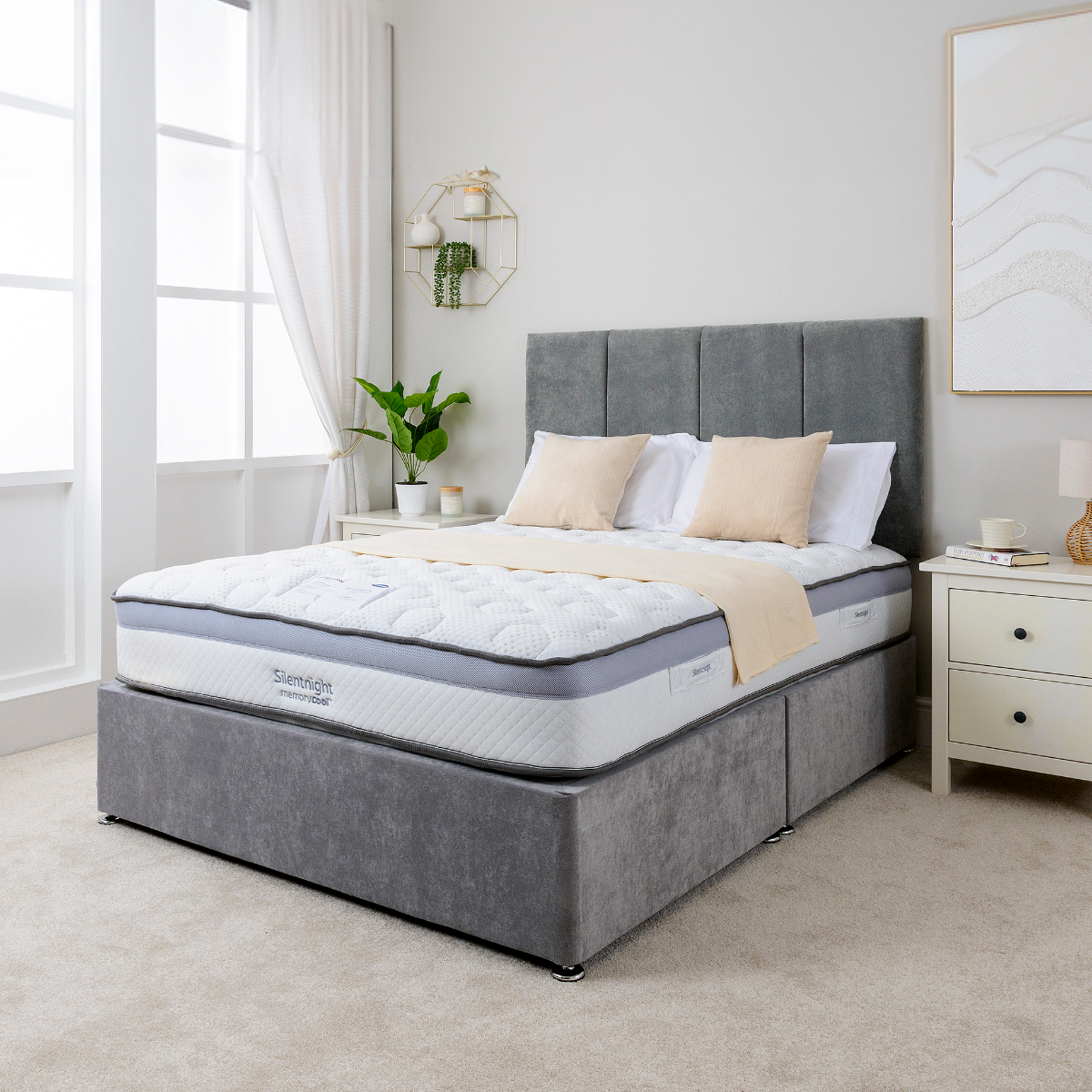 Silentnight Savoy Memory Cool Mirapocket 1000 Divan Set 