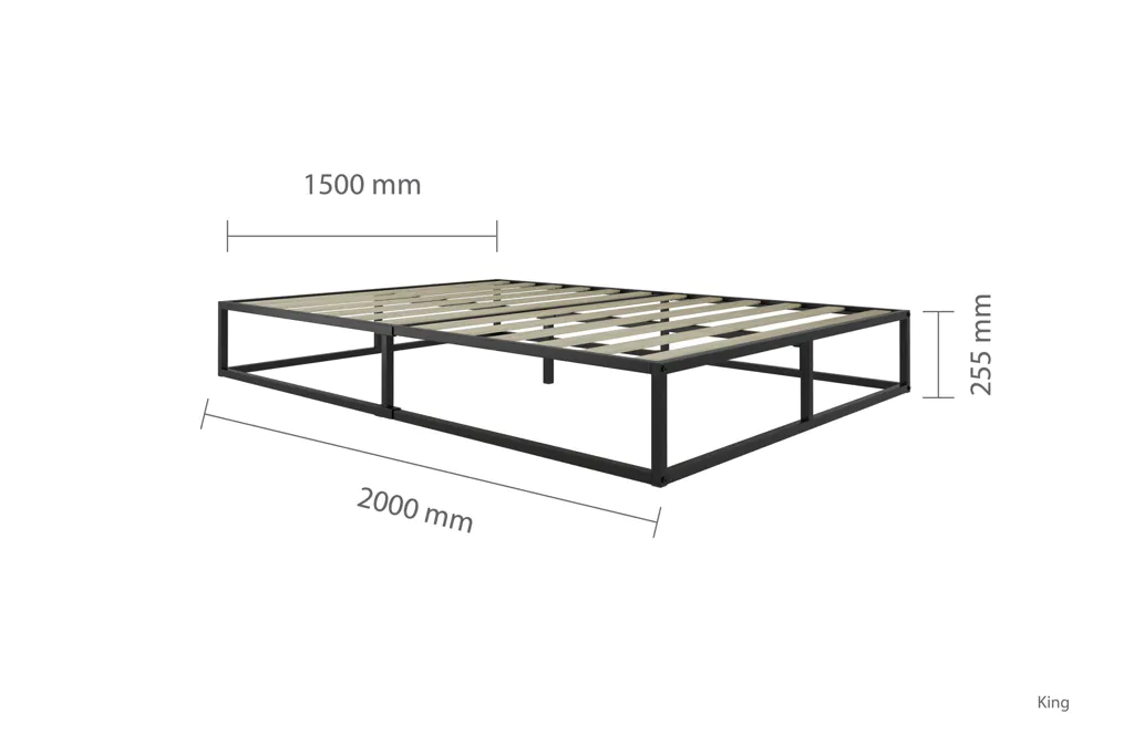 Savoy Metal Platform Bed Frame