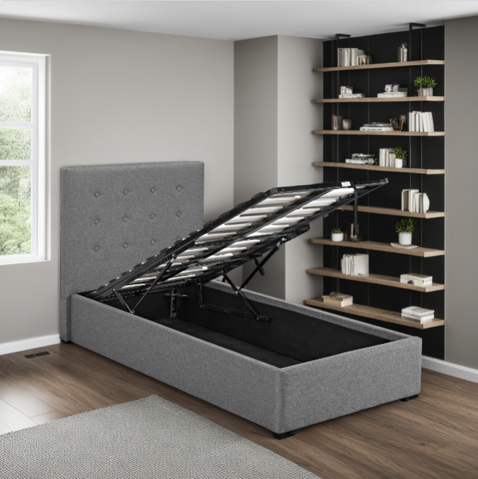 Bridgetown Ottoman Fabric Bed Frame