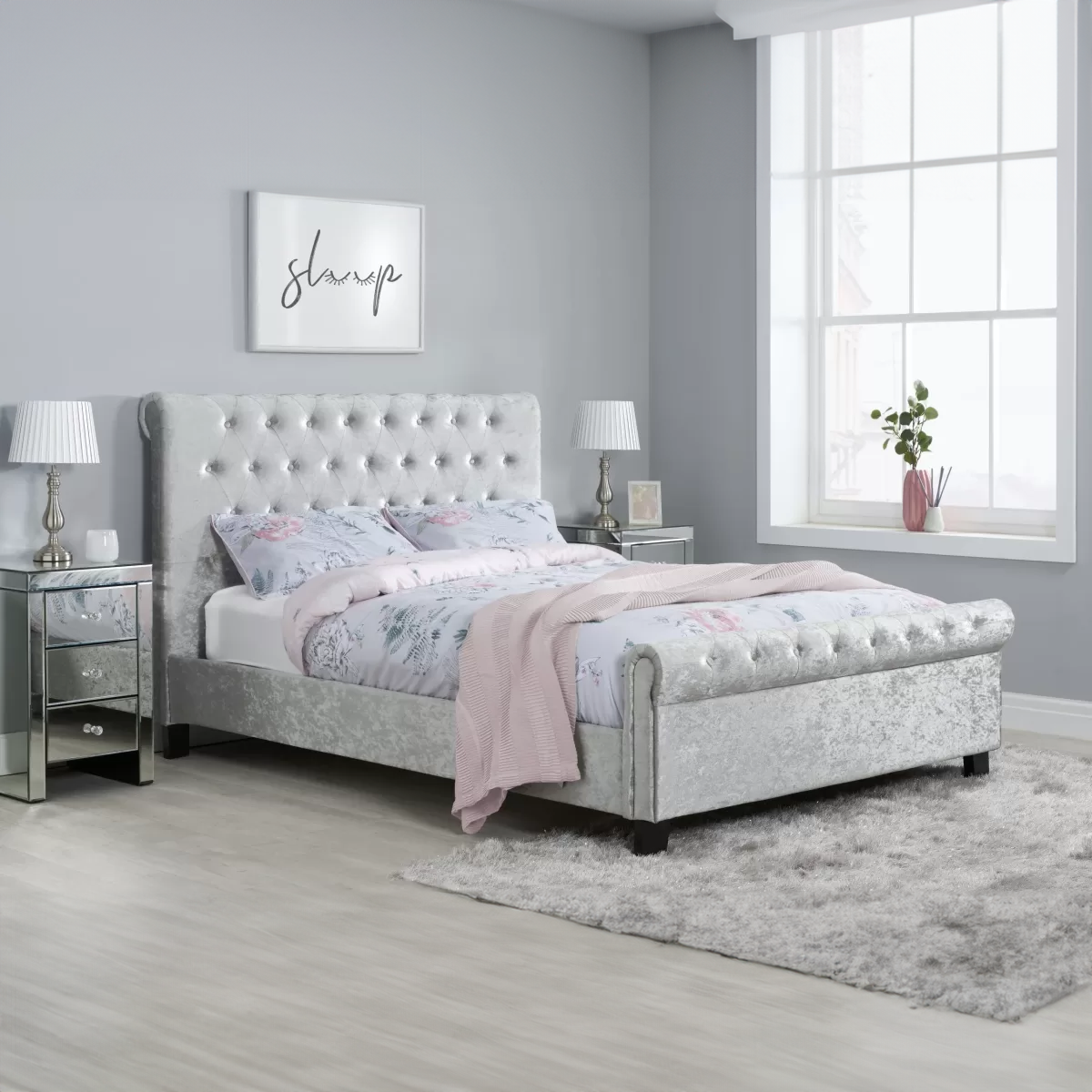 Fareham Crushed Fabric Bed Frame