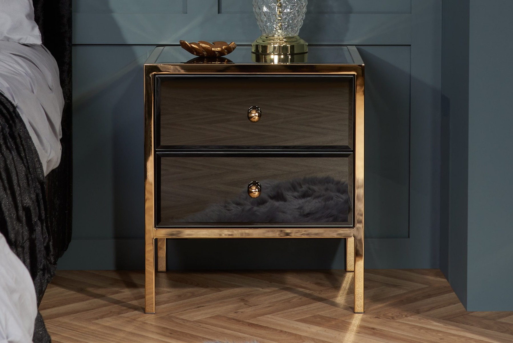 Sterling 2 Drawer Bedside