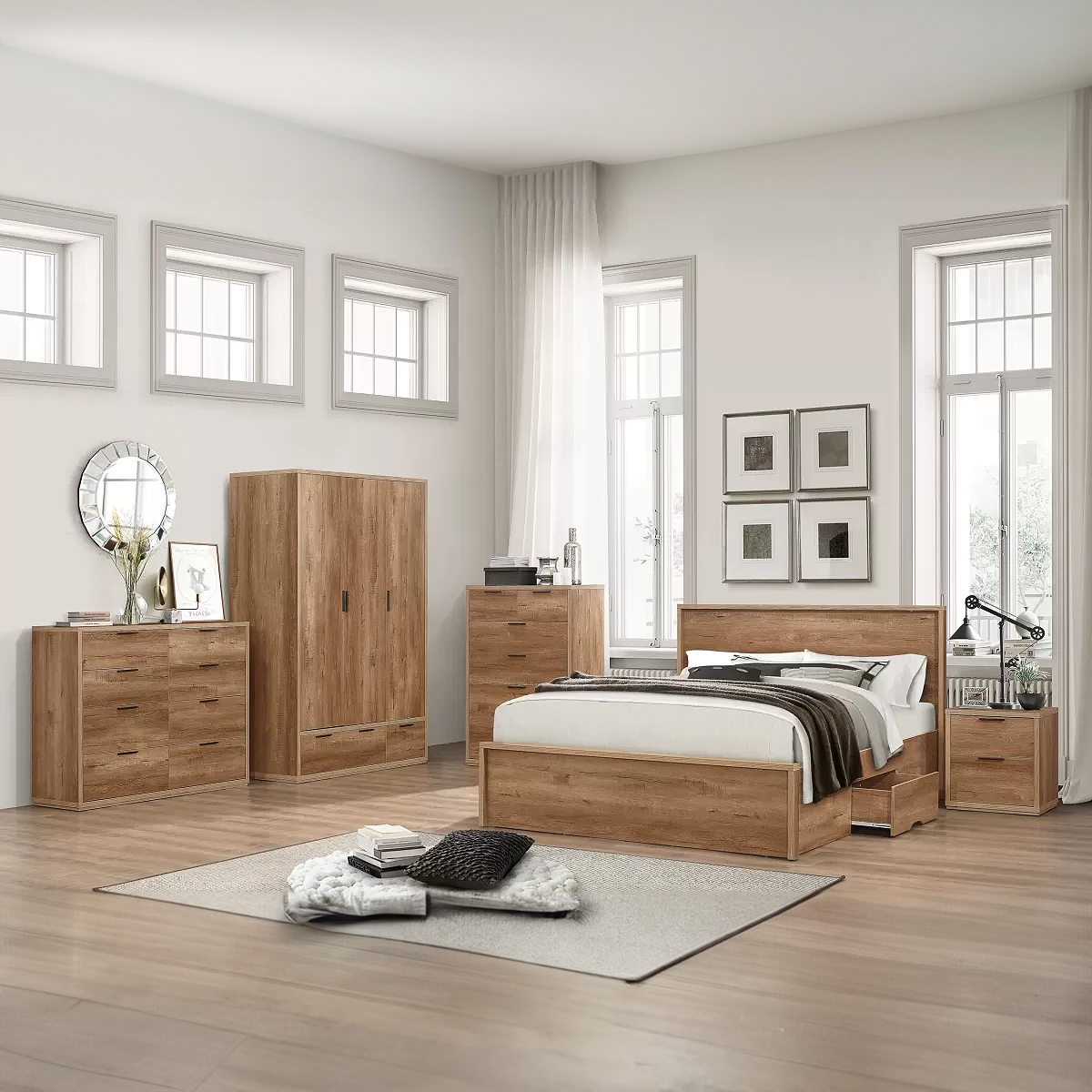 Southwark 2 Drawer Wooden Frame