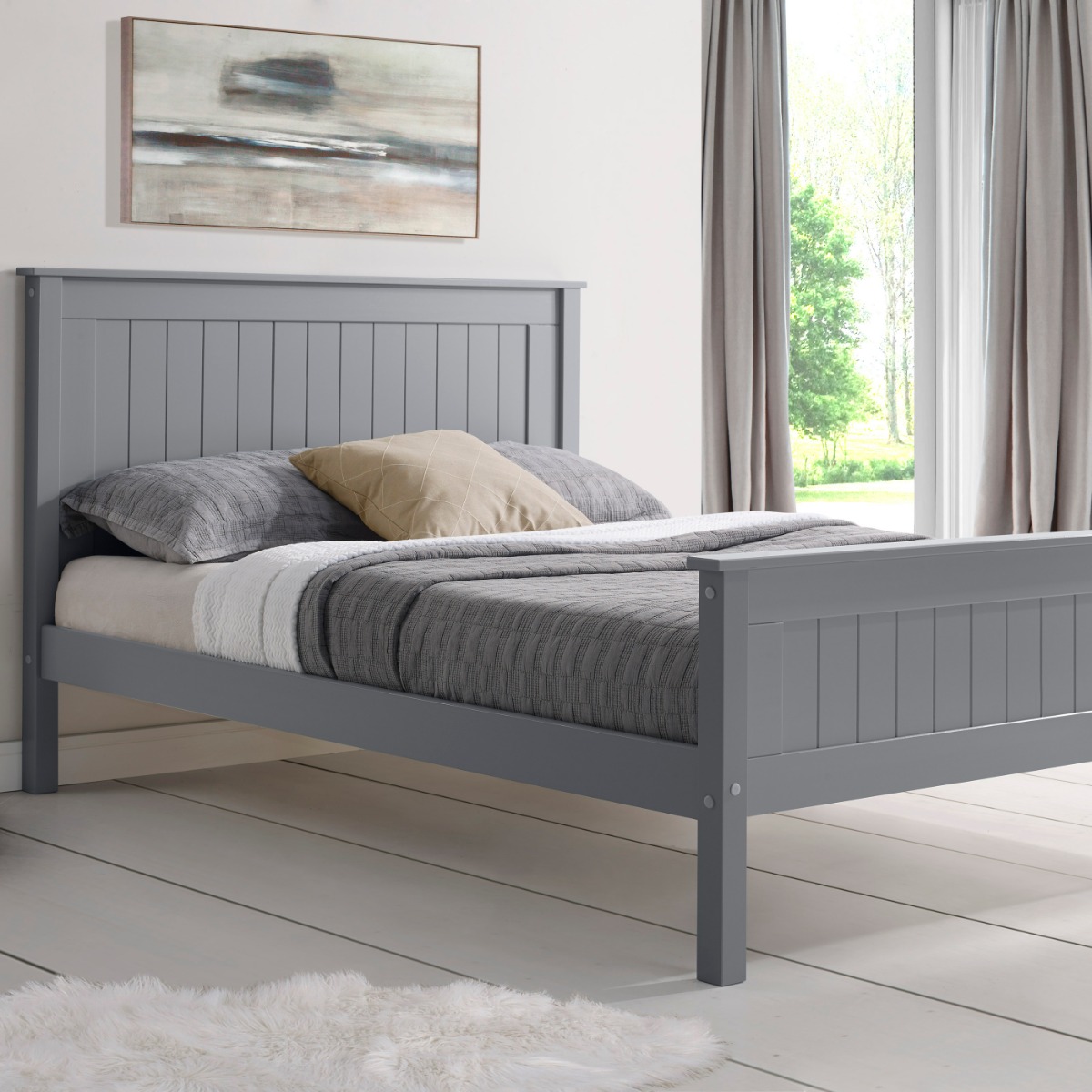 Syston High Foot End Wooden Bed Frame