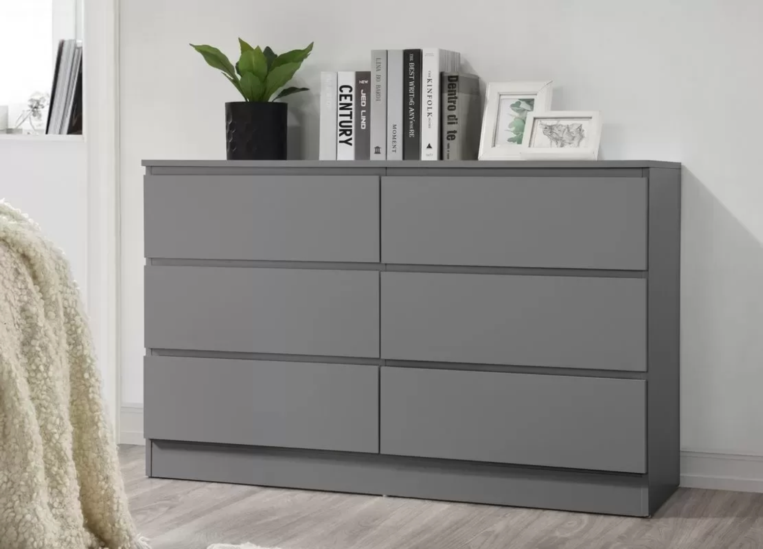 Norway 6 Drawer Chest Grey
