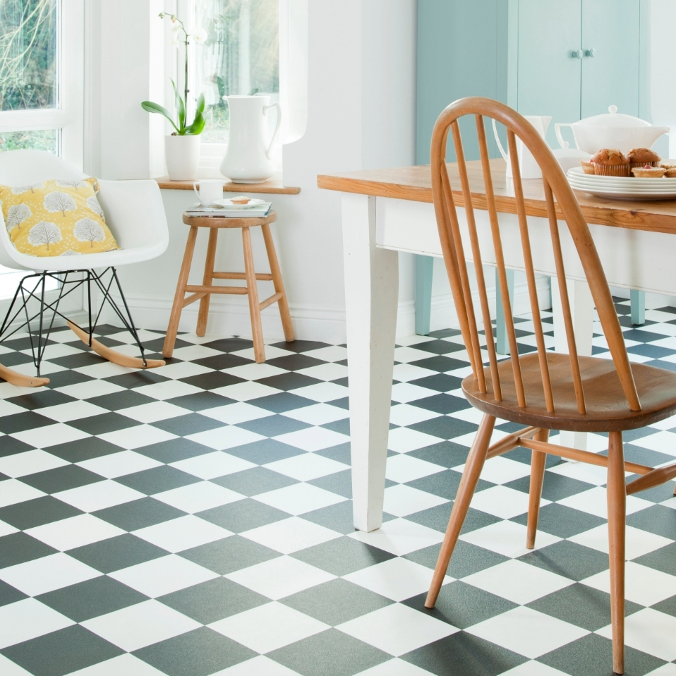 California Tile Effect Vinyl Flooring