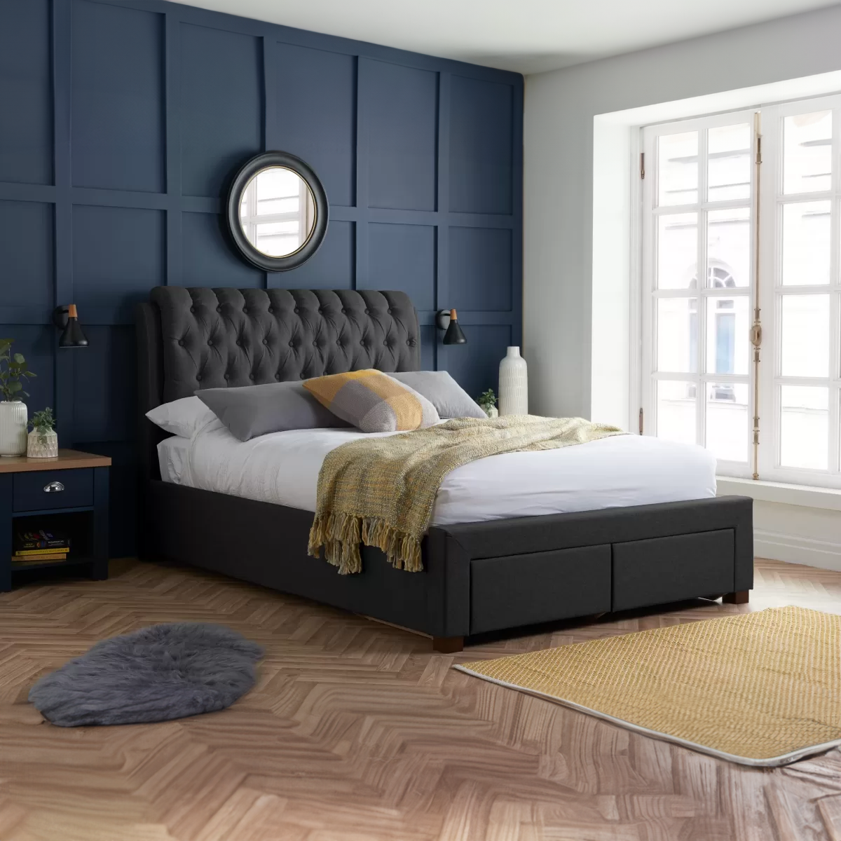 Vienna 2 Drawer Fabric Frame