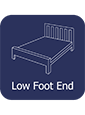 Low Foot End Wooden Frame